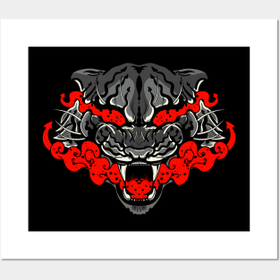 Japanese Tiger Posters and Art